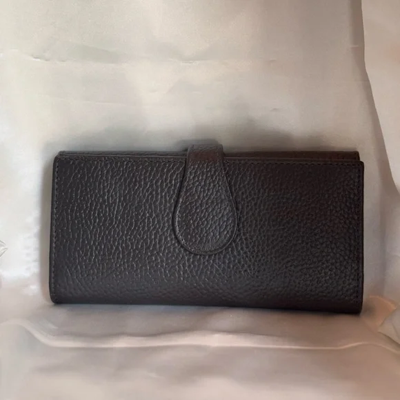 Like New Oak Leathers Brown RFID Blocking Trifold Wallet with  11 Slots - Picture 2 of 11